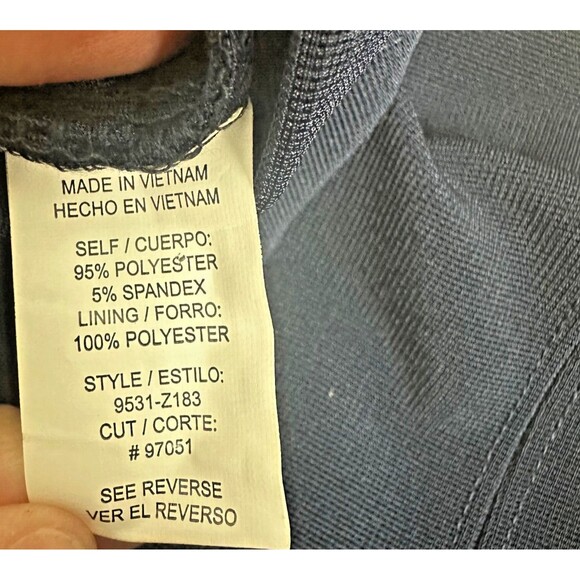 Nwt Macy's City Triangles Navy Bodycon Dress Womens Size 5 - Picture 7 of 7